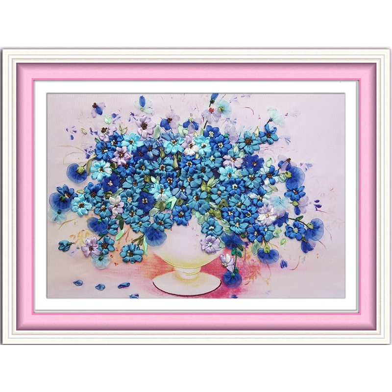 NKF Blue Language Aroma Chinese Cross Stitch Patterns Handcraft Needlework Embroidery Sets Ribbon Embroidery for Home Decoration
NKF Blue Language Aroma Chinese Cross Stitch Patterns Handcraft Needlework Embroidery Sets Ribbon Embroidery for Home Decoration