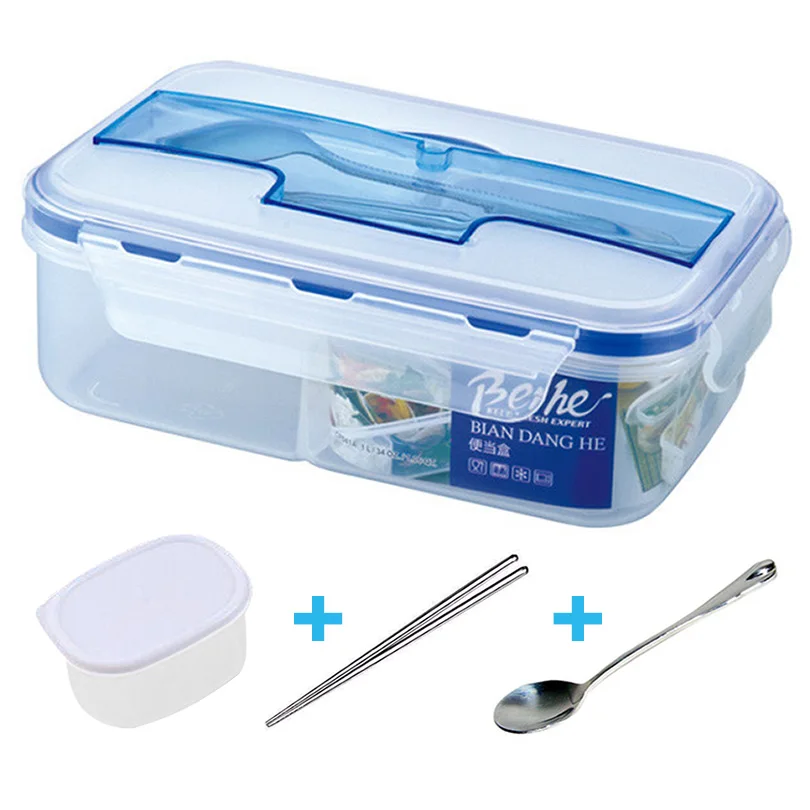 Lunch Box Healthful Plastic Sealed Soup Lunch Boxes 3 Grid Separated Lunch Box Microwavable Oven Food Box With Spoon EGL096
Lunch Box Healthful Plastic Sealed Soup Lunch Boxes 3 Grid Separated Lunch Box Microwavable Oven Food Box With Spoon EGL096
