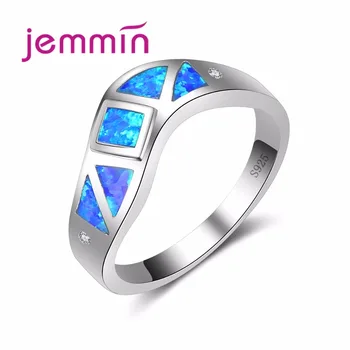 Waving Blue Fire Opal Rings For Women Wedding Band Fashion Jewelry 925 Sterling Silver Cocktail Ring
Waving Blue Fire Opal Rings For Women Wedding Band Fashion Jewelry 925 Sterling Silver Cocktail Ring
