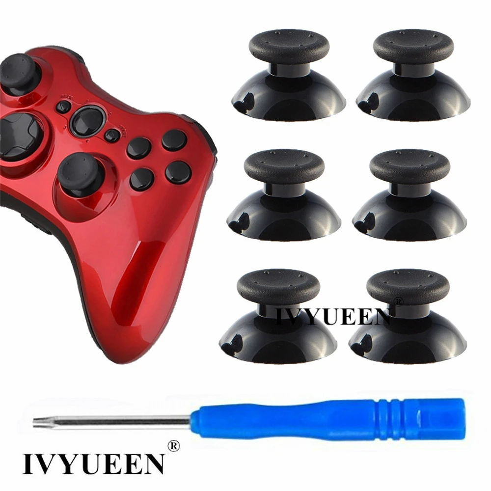 IVYUEEN 6 pcs 3D Analog Thumb Sticks for Xbox 360 Controller Black / Gray Joystick Caps with T8 Tool Repair Parts Accessories 
IVYUEEN 6 pcs 3D Analog Thumb Sticks for Xbox 360 Controller Black / Gray Joystick Caps with T8 Tool Repair Parts Accessories