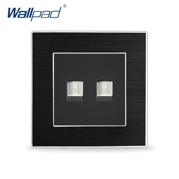 Dual Computer Socket Network Data Sockets Wallpad Luxury RJ45 Satin Metal Panel Electric Wall Socket Electrical Outlets For Home
Dual Computer Socket Network Data Sockets Wallpad Luxury RJ45 Satin Metal Panel Electric Wall Socket Electrical Outlets For Home