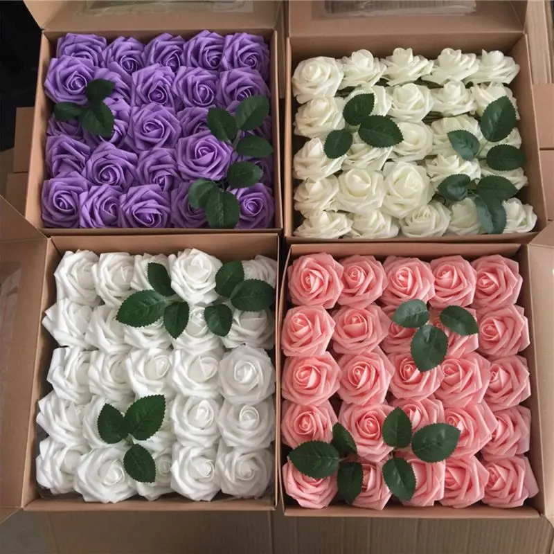 50Pcs/Box Real Looking Artificial PE Foam Rose Flowers For DIY Wedding Bouquets Centerpieces Bridal Shower Party Home Decoration
50Pcs/Box Real Looking Artificial PE Foam Rose Flowers For DIY Wedding Bouquets Centerpieces Bridal Shower Party Home Decoration