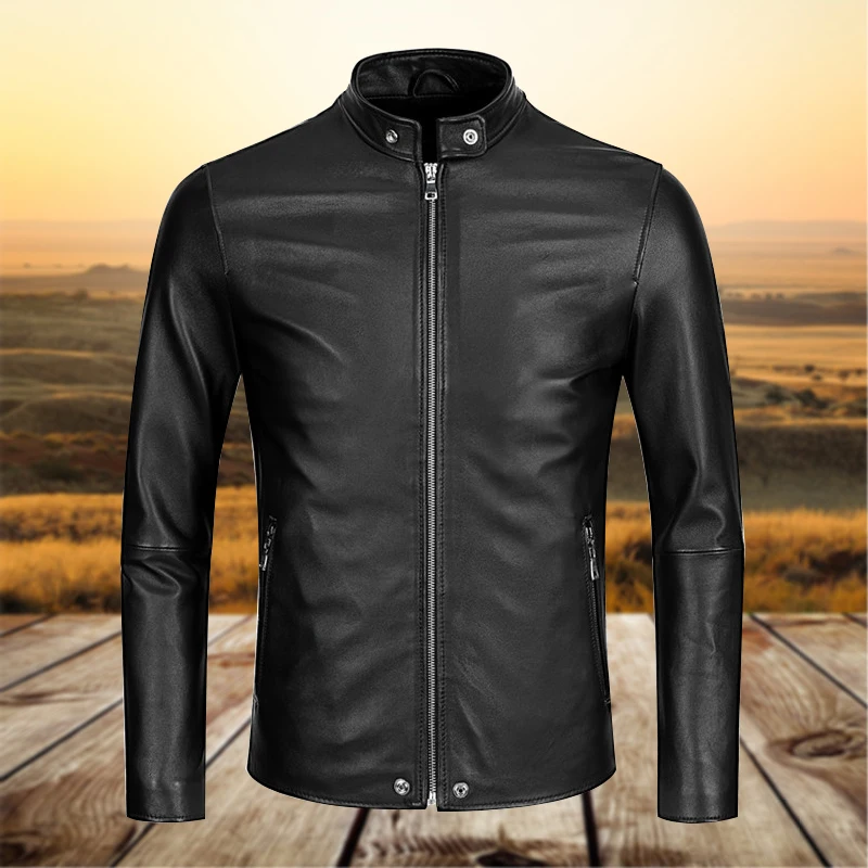 2019 Autumn Winter Casual Business Real Leather Jacket Men New Simple Brand Cow Leather Jackets Male Leather Genuine Jacket Men
2019 Autumn Winter Casual Business Real Leather Jacket Men New Simple Brand Cow Leather Jackets Male Leather Genuine Jacket Men