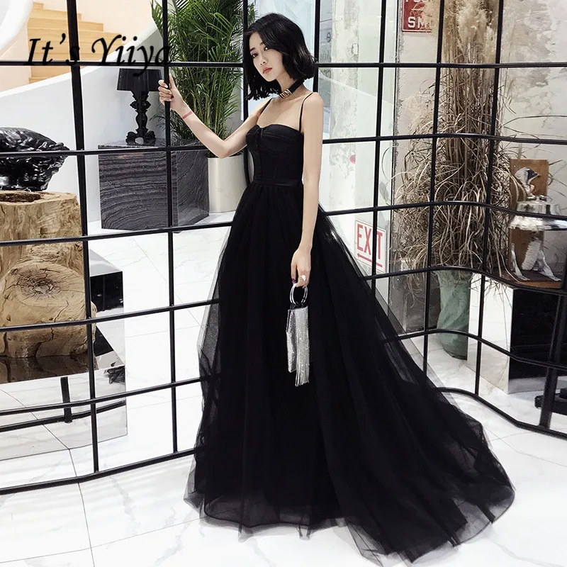 It's YiiYa Evening Dress Spaghett Strap Strapless Train Black Formal Gown Elegant Lace Pleat Long Party Dresses E085
It's YiiYa Evening Dress Spaghett Strap Strapless Train Black Formal Gown Elegant Lace Pleat Long Party Dresses E085