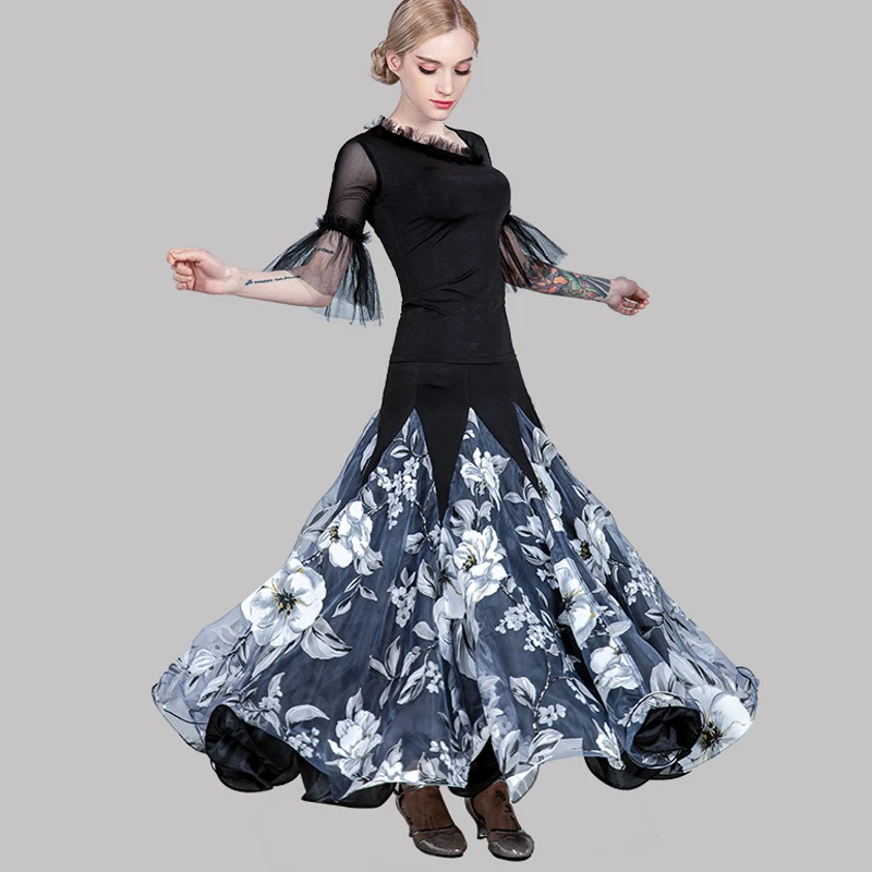 Fashion Standard Ballroom Dancing Dresses Sexy Printing Big Swing Skirt Competition Dance Dress Women Waltz Dance Wear DL3875
Fashion Standard Ballroom Dancing Dresses Sexy Printing Big Swing Skirt Competition Dance Dress Women Waltz Dance Wear DL3875