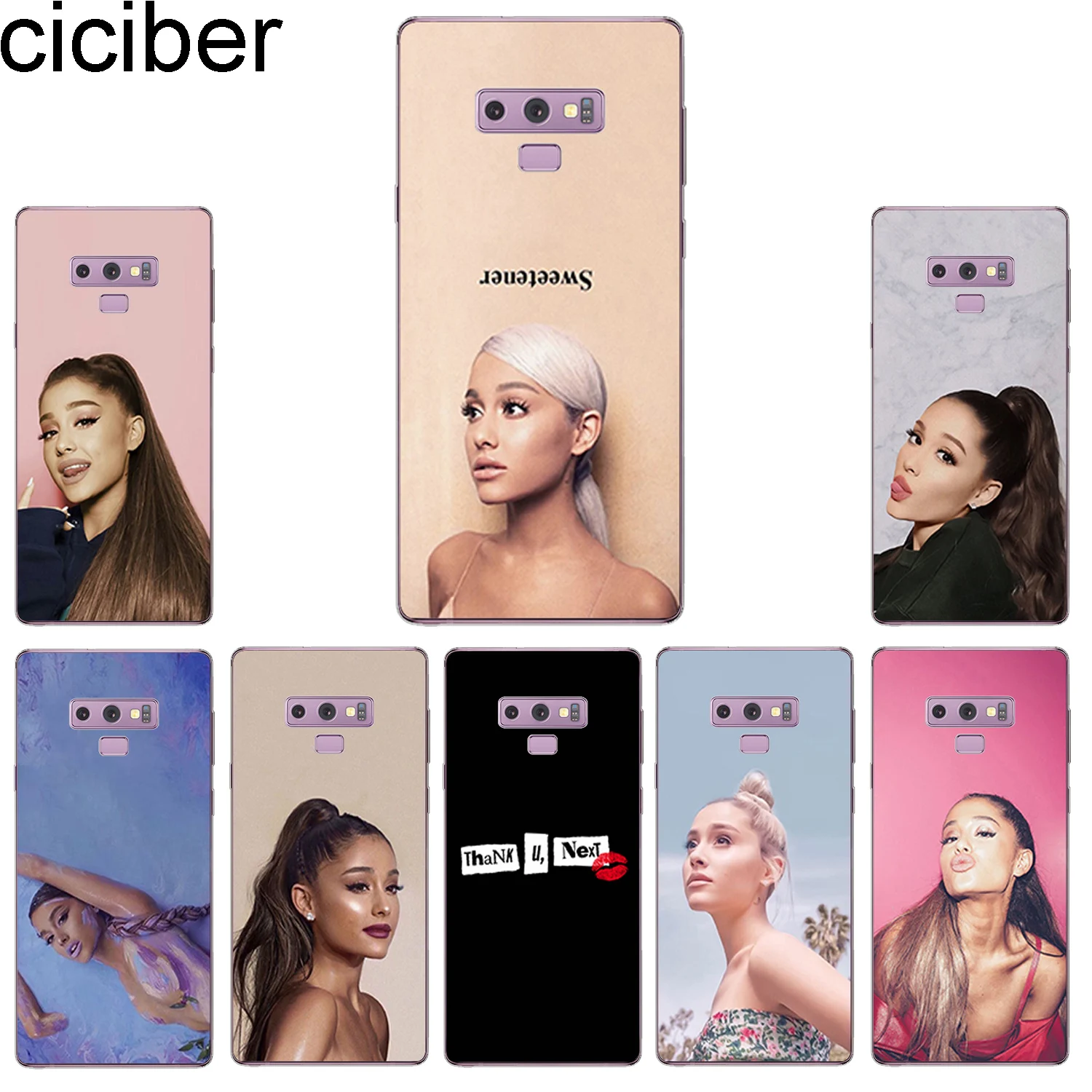 ciciber Phone Case for Samsung Galaxy Note 9 8 5 4 3 Note9 Soft TPU Back Cover for Samsung C9 C8 C7 C5 Pro Funda Ariana Grande
ciciber Phone Case for Samsung Galaxy Note 9 8 5 4 3 Note9 Soft TPU Back Cover for Samsung C9 C8 C7 C5 Pro Funda Ariana Grande