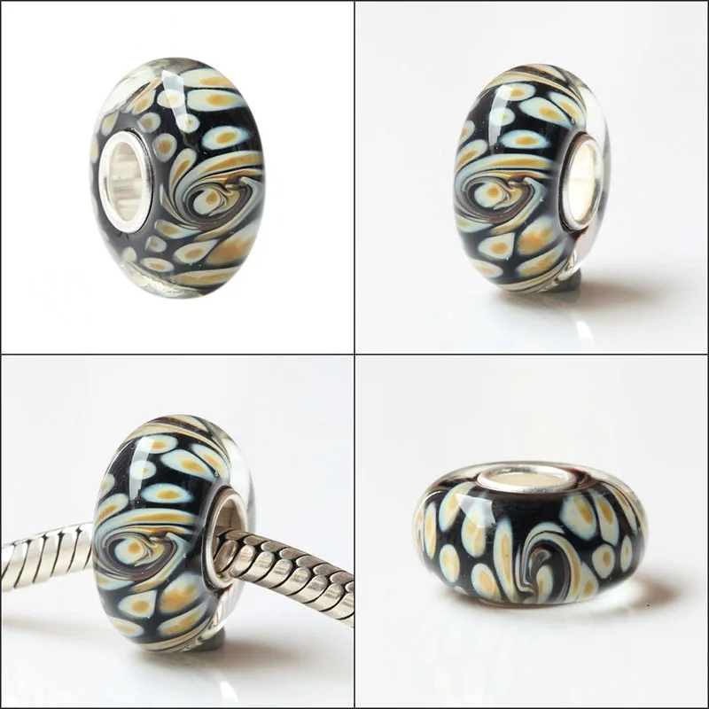 925 Sterling Silver Large Hole Colorful 3D Retro Stripe Flowers Murano Glass Charm Beads Fit European Bracelet Jewelry
925 Sterling Silver Large Hole Colorful 3D Retro Stripe Flowers Murano Glass Charm Beads Fit European Bracelet Jewelry