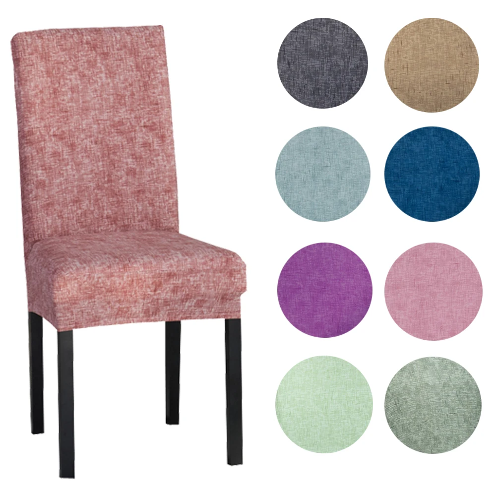 decorUhome Solid color texture Print Dining Chair Cover Spandex Elastic Anti dirty Slipcovers Stretch Removable Hotel Seat Case
decorUhome Solid color texture Print Dining Chair Cover Spandex Elastic Anti dirty Slipcovers Stretch Removable Hotel Seat Case