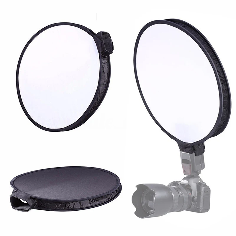Camera & Photo Accessories 40cm Round Disc Softbox Flash Diffuser For Camera Flash Speedlite Speedlight Mayitr