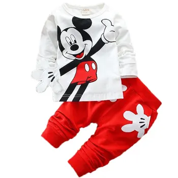 Baby Boys Clothes Set Mickey Minnie Cartoon Boys Girls T shirts Tops Pants Suit Baby Kids Children Clothing Sport Tracksuit
Baby Boys Clothes Set Mickey Minnie Cartoon Boys Girls T shirts Tops Pants Suit Baby Kids Children Clothing Sport Tracksuit