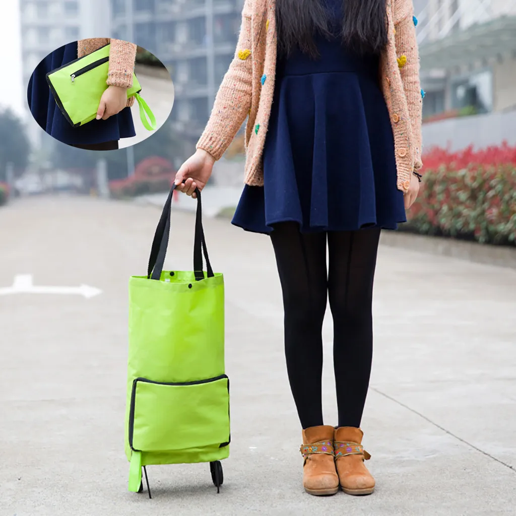 ISHOWTIENDA Shopping Bag Folding green Oxford Fold able Shopping Trolley Bag Cart Grocery Handbag Tote Rolling Wheels#newg20
ISHOWTIENDA Shopping Bag Folding green Oxford Fold able Shopping Trolley Bag Cart Grocery Handbag Tote Rolling Wheels#newg20