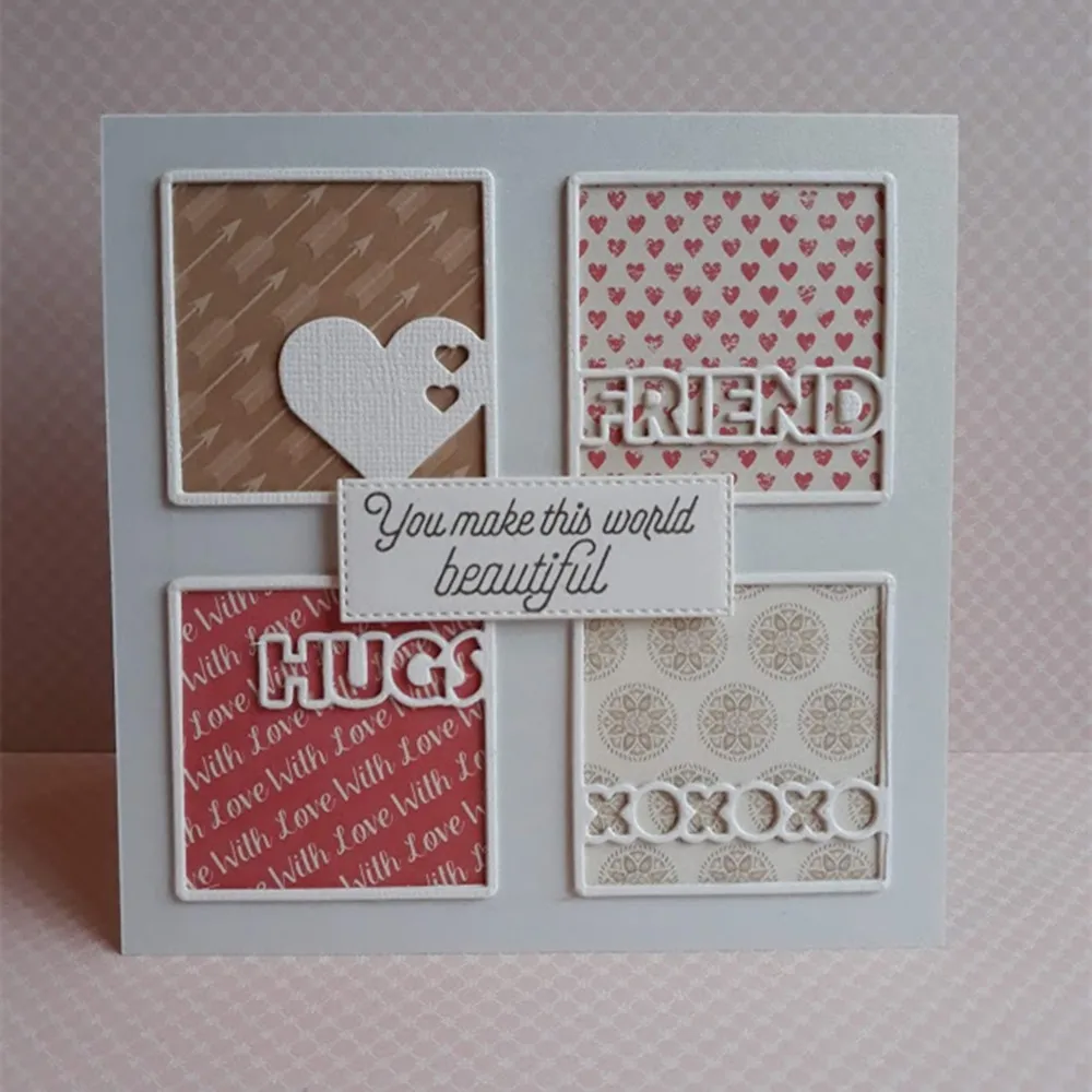 6PCS/SET Valentine Squares Metal cutting dies Christmas cut die mold Scrapbook paper craft knife mould blade punch stencils dies
6PCS/SET Valentine Squares Metal cutting dies Christmas cut die mold Scrapbook paper craft knife mould blade punch stencils dies