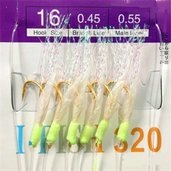 60pcs=10 Bags Real Fish Skins Fishing Sea Rigs Sabiki String Hooks Gang Fishing Tackles Fishhooks
60pcs=10 Bags Real Fish Skins Fishing Sea Rigs Sabiki String Hooks Gang Fishing Tackles Fishhooks