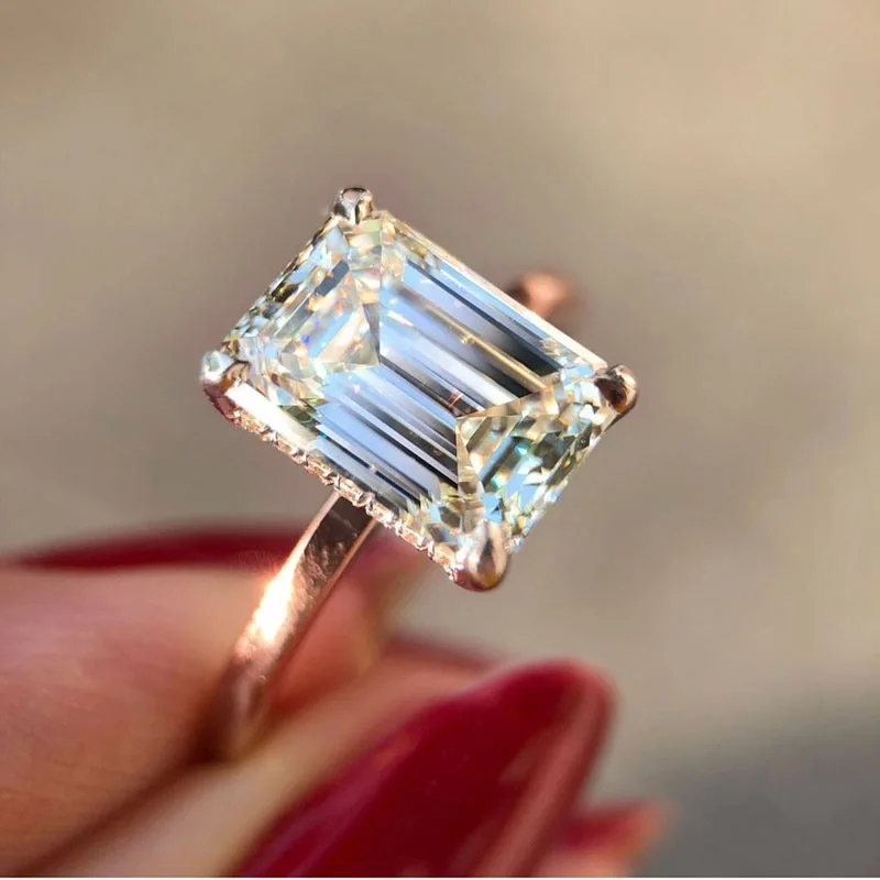 Tisonliz White Square Crysal Rings For Women Wedding Engagement Rings Elegant Zircon Rings Rose Gold Jewelry Bague Femme Gift
Tisonliz White Square Crysal Rings For Women Wedding Engagement Rings Elegant Zircon Rings Rose Gold Jewelry Bague Femme Gift