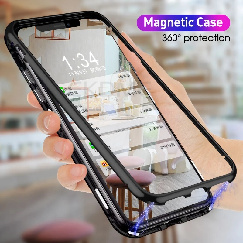 360 Magnetic Metal Case For Huawei P30 P20 Lite P20 P30 Pro Mate 10 Mate 20 Lite Cover Tempered Glass Back Magnet Coque Case 
360 Magnetic Metal Case For Huawei P30 P20 Lite P20 P30 Pro Mate 10 Mate 20 Lite Cover Tempered Glass Back Magnet Coque Case