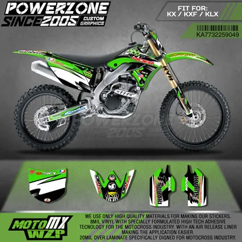 PowerZone Custom Team Graphics Backgrounds Decals 3M Stickers Kit For Kawasaki KX250F 06-08 09-12 KX450F 06-08 09-11 KLX450R 049
PowerZone Custom Team Graphics Backgrounds Decals 3M Stickers Kit For Kawasaki KX250F 06-08 09-12 KX450F 06-08 09-11 KLX450R 049