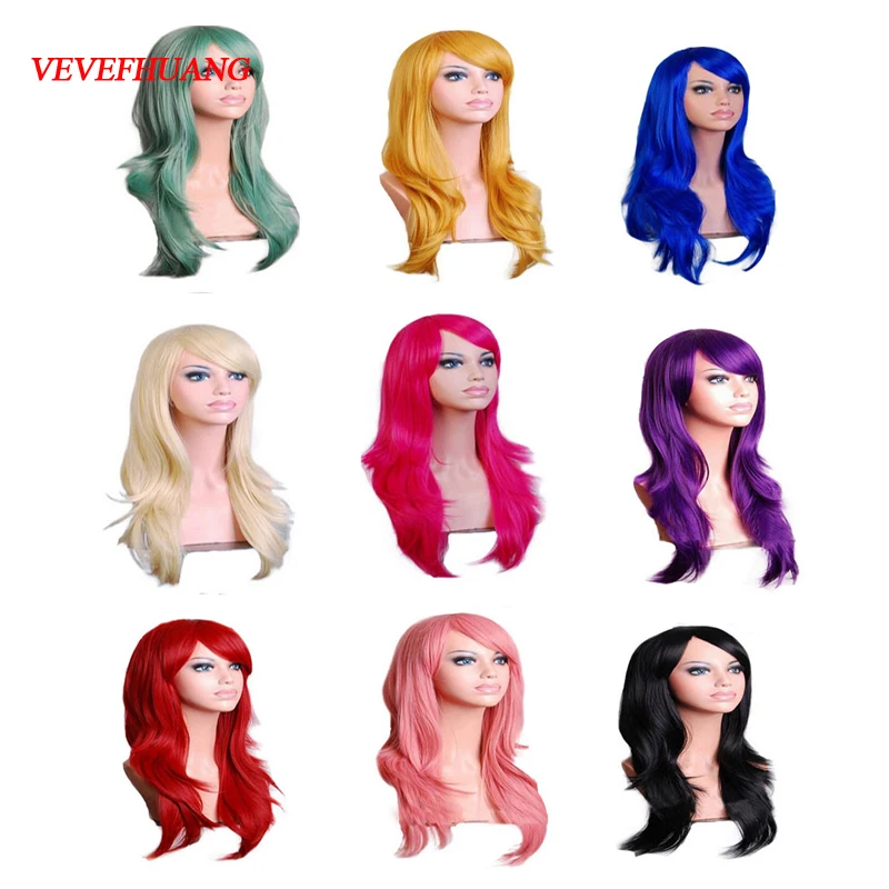 VEVEFHUANG 70Cm Long Staight Cosplay Wig Heat Resistant Synthetic Hair Anime Party wigs 23 color Colourful
VEVEFHUANG 70Cm Long Staight Cosplay Wig Heat Resistant Synthetic Hair Anime Party wigs 23 color Colourful
