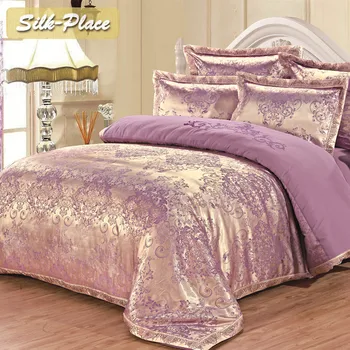 SILK PLACE Luxury Silk Bedding Set Embroidery Bed Linens Satin duvet cover set Jacquard Bedclothes Pillowcase Bedsheet Bed
SILK PLACE Luxury Silk Bedding Set Embroidery Bed Linens Satin duvet cover set Jacquard Bedclothes Pillowcase Bedsheet Bed
