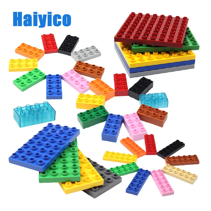 Classic big building blocks Compatible with Duplos 64 dots Baseplate Accessories Transparent 32 hole bricks Toys children Gift
Classic big building blocks Compatible with Duplos 64 dots Baseplate Accessories Transparent 32 hole bricks Toys children Gift