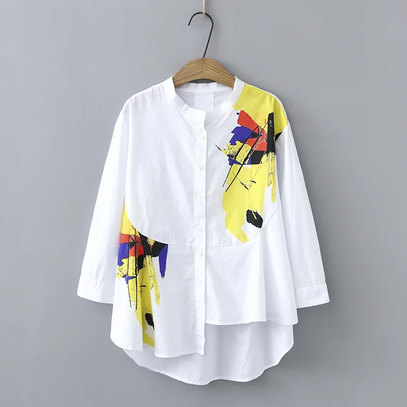 Plus Size Casual Blouses 2019 Autumn Women Fashion Loose Long Sleeve Graffiti Shirts S74-917
Plus Size Casual Blouses 2019 Autumn Women Fashion Loose Long Sleeve Graffiti Shirts S74-917
