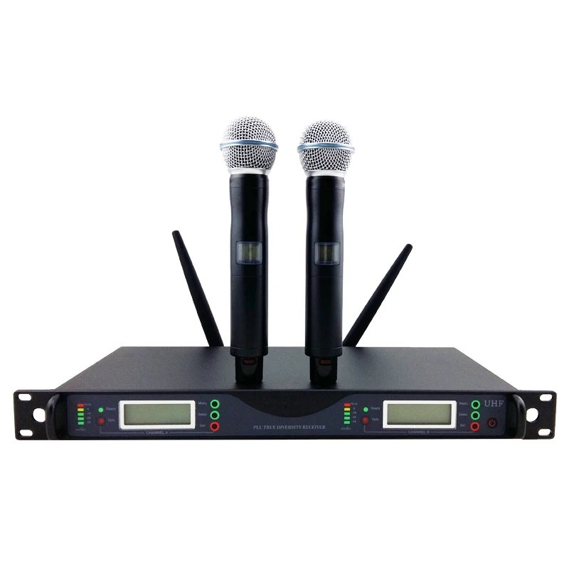 Top Quality for Stage !! UR24D PLL True Diversity UHF Wireless System With Dual Handheld Wireless Microphone
Top Quality for Stage !! UR24D PLL True Diversity UHF Wireless System With Dual Handheld Wireless Microphone