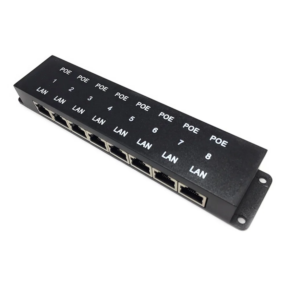 Security 8 port passive POE injector Power over Ethernet for IP Network Camera Ubiquiti and MikroTik
Security 8 port passive POE injector Power over Ethernet for IP Network Camera Ubiquiti and MikroTik