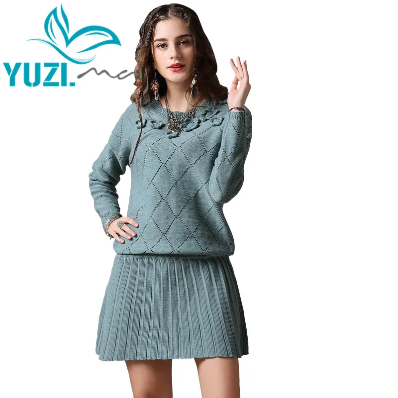 Женское платье с круглым вырезом Yuzi.may, винтажное платье-свитер в стиле бохо из хлопка и шерсти, с длинным рукавом, A82166, 2018
Женское платье с круглым вырезом Yuzi.may, винтажное платье-свитер в стиле бохо из хлопка и шерсти, с длинным рукавом, A82166, 2018