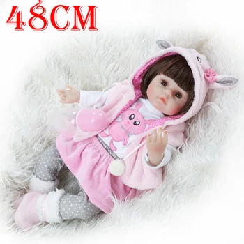 48cm baby reborn Silicone Realistic Doll bonecas reborn bebes silicone lifelike bebe princess adorable dolls birthday Xmas gifts
48cm baby reborn Silicone Realistic Doll bonecas reborn bebes silicone lifelike bebe princess adorable dolls birthday Xmas gifts