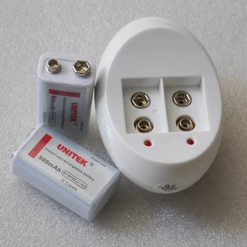 2PCS UNITEK 500mAh 6F22 rechargeable 9V battery Lithium ion li-ion cell + charger for microphone smoke alarm RC helicopter model
2PCS UNITEK 500mAh 6F22 rechargeable 9V battery Lithium ion li-ion cell + charger for microphone smoke alarm RC helicopter model
