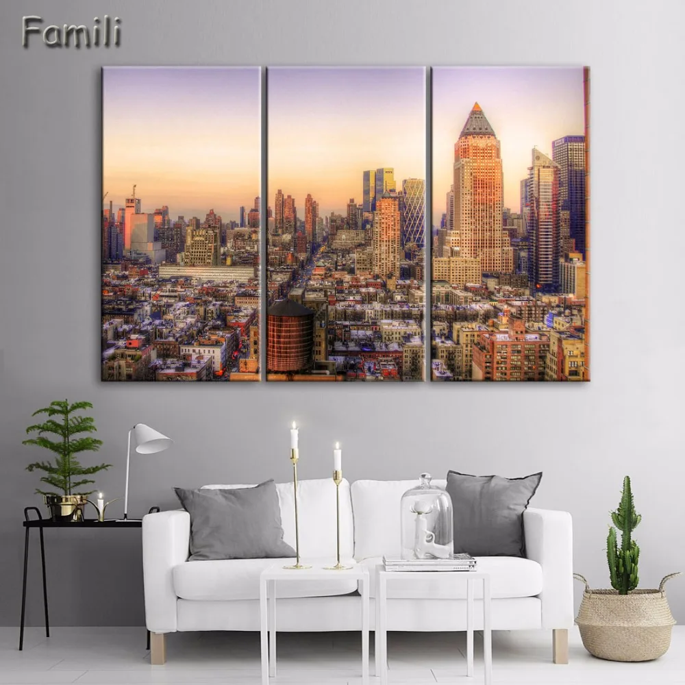 Modern 3pcs Modular Poster Board Framed Canvas Oil Painting New York Manhattan Pictures City Landscape Wall Art For Living Room
Modern 3pcs Modular Poster Board Framed Canvas Oil Painting New York Manhattan Pictures City Landscape Wall Art For Living Room