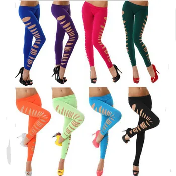 Women's Leggings Slim Line Skinny Fit Ripped Leggings Casual Hollow Out Strappy Ankle-length S18
Women's Leggings Slim Line Skinny Fit Ripped Leggings Casual Hollow Out Strappy Ankle-length S18