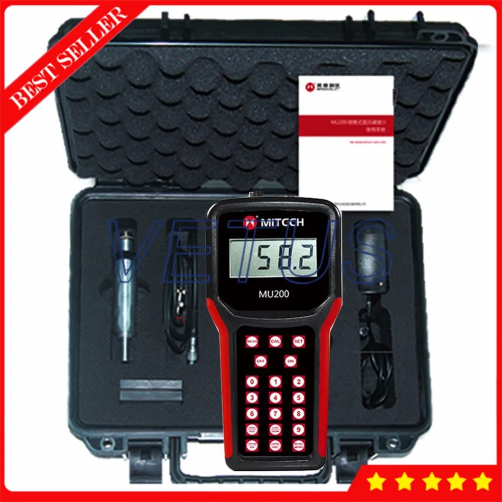 MU200 Non-destructive ultrasonic hardness tester meter gauge with HB HRC HV Durometer measuring device
MU200 Non-destructive ultrasonic hardness tester meter gauge with HB HRC HV Durometer measuring device