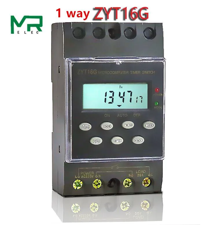 ZYT16G-1a English version, Weekly 7 Days Programmable Digital TIME SWITCH Relay Timer Control programmable timer switch 220V
ZYT16G-1a English version, Weekly 7 Days Programmable Digital TIME SWITCH Relay Timer Control programmable timer switch 220V