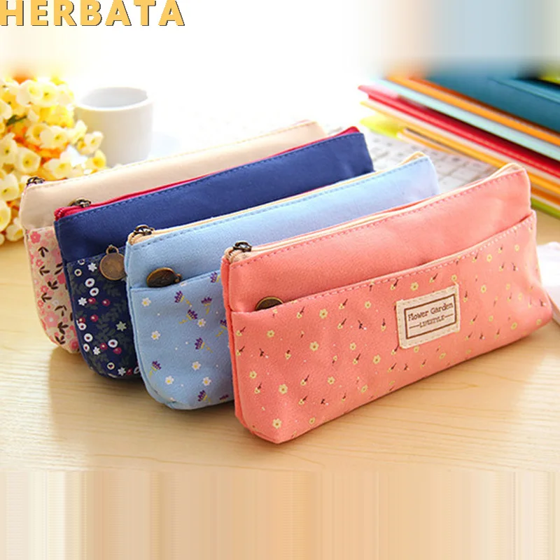 1pc School Pencil Bag Pencil Pouch Double Zipper Pure And Fresh Cosmetic Bags Office Stationery Canvas Pencil Case CL-1901
1pc School Pencil Bag Pencil Pouch Double Zipper Pure And Fresh Cosmetic Bags Office Stationery Canvas Pencil Case CL-1901