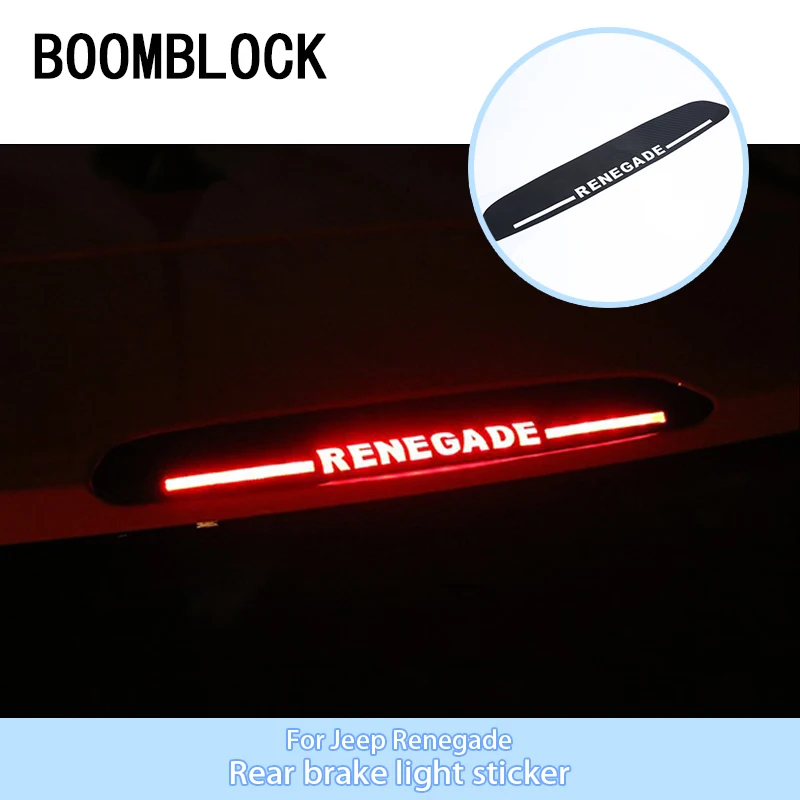 BOOMBLOCK Car Styling High Brake Light Black Carbon Fiber Emblems Stickers For 2015 2016 2017 JEEP Renegade Auto Accessories
BOOMBLOCK Car Styling High Brake Light Black Carbon Fiber Emblems Stickers For 2015 2016 2017 JEEP Renegade Auto Accessories