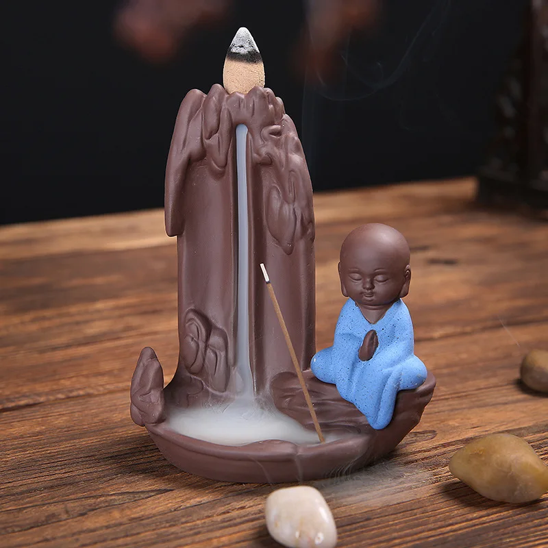 Home Decor The Water Falls Creative Little Monk Bullet Blackflow Incense Cones Or Incense Stick Burner Smoke Ceramic Censer
Home Decor The Water Falls Creative Little Monk Bullet Blackflow Incense Cones Or Incense Stick Burner Smoke Ceramic Censer