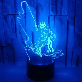 New Fishing Colorful 3d Lamp Illusion Lamp 3d Led Small Acrylic Night Light Remote Touch switch White base Lovely Light Fixtures
New Fishing Colorful 3d Lamp Illusion Lamp 3d Led Small Acrylic Night Light Remote Touch switch White base Lovely Light Fixtures