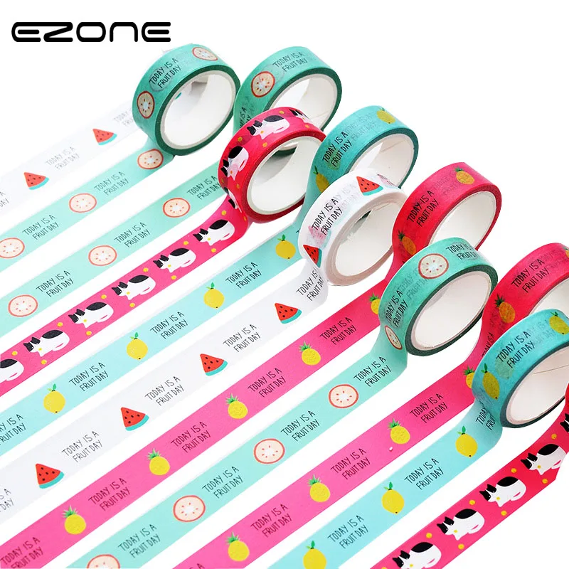 EZONE Fresh Day Summer Style Paper Masking Tape Washi Adhesive Tape DIY Scrapbooking Decorative Stick Stationery School Supply
EZONE Fresh Day Summer Style Paper Masking Tape Washi Adhesive Tape DIY Scrapbooking Decorative Stick Stationery School Supply