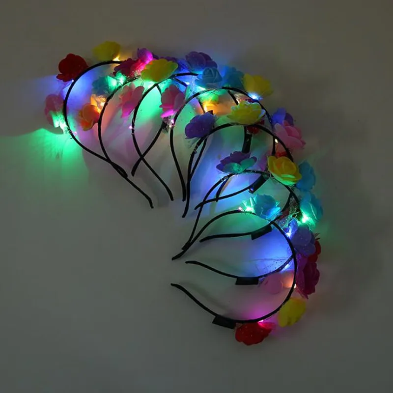 2019 Women Girl Colorful LED Flashing Foam Flower Headband Garland Blinking Headwear Hair Accessory Rave Glow Party Supplies
2019 Women Girl Colorful LED Flashing Foam Flower Headband Garland Blinking Headwear Hair Accessory Rave Glow Party Supplies