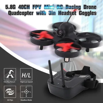 RC Racing Drone FPV Camera Mini RC Racing Drone Quadcopter Aircraft with Headset Auto-searching Receiver Monitor 200mAh
RC Racing Drone FPV Camera Mini RC Racing Drone Quadcopter Aircraft with Headset Auto-searching Receiver Monitor 200mAh