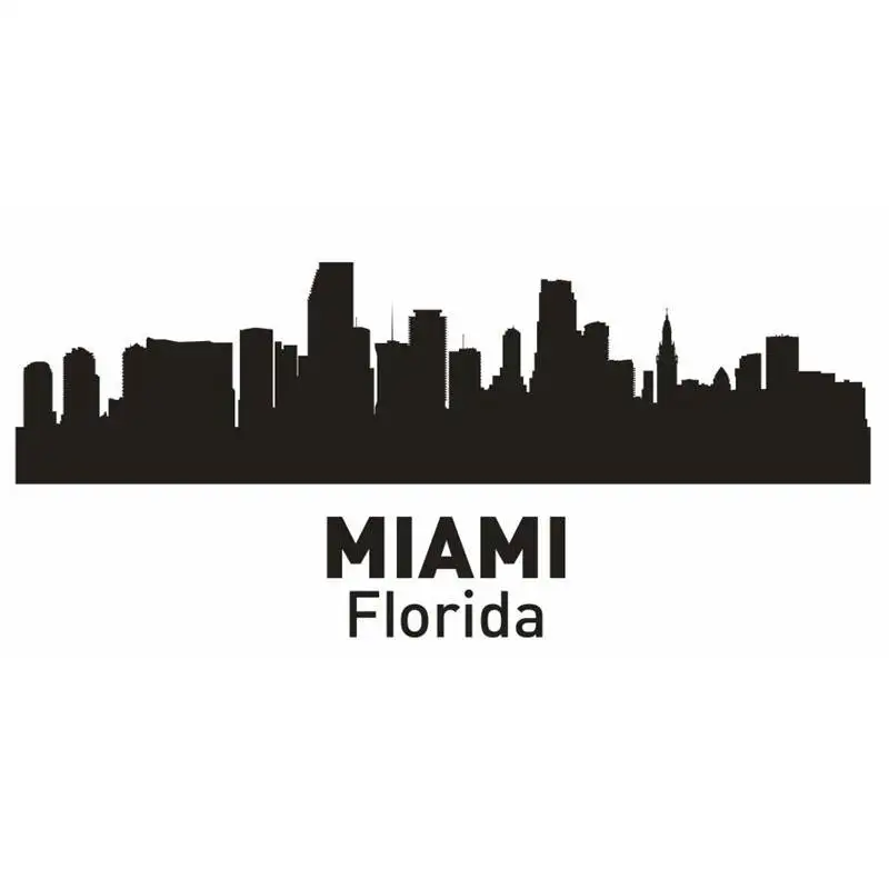MIAMI City Decal Landmark Skyline Wall Stickers Sketch Decals Poster Parede Home Decor Sticker
MIAMI City Decal Landmark Skyline Wall Stickers Sketch Decals Poster Parede Home Decor Sticker