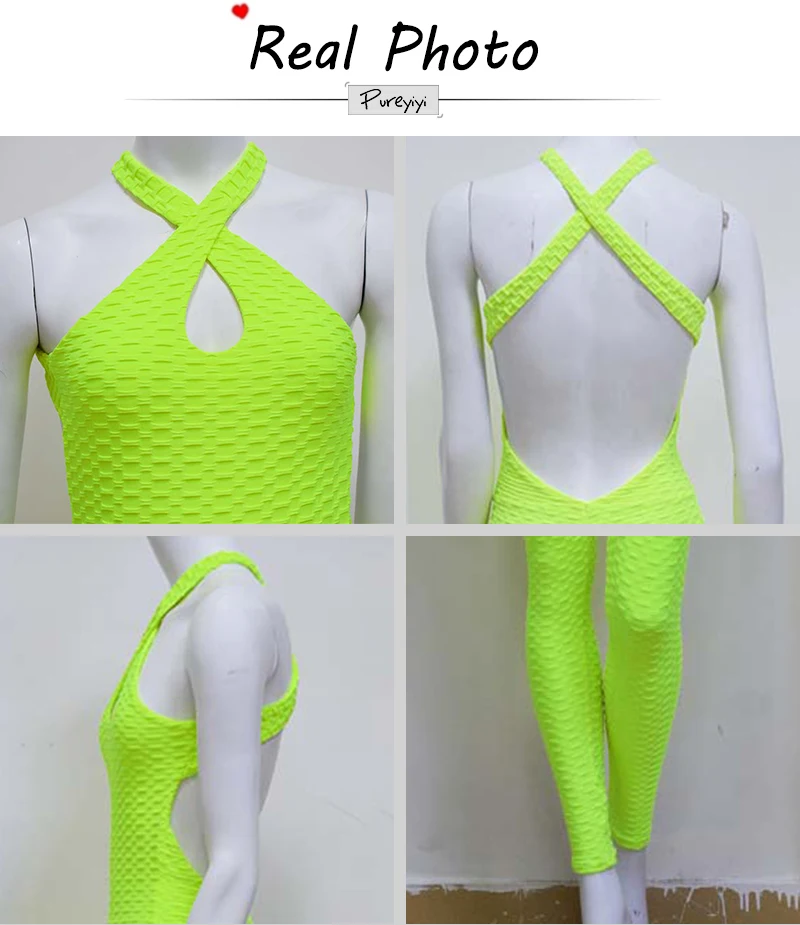 Sexy Fitness Jumpsuit Full Bandage Sporting Bodysuit Sexy Sleeveless Solid Four Colors Bodysuit Backless Women Jumpsuit (10)