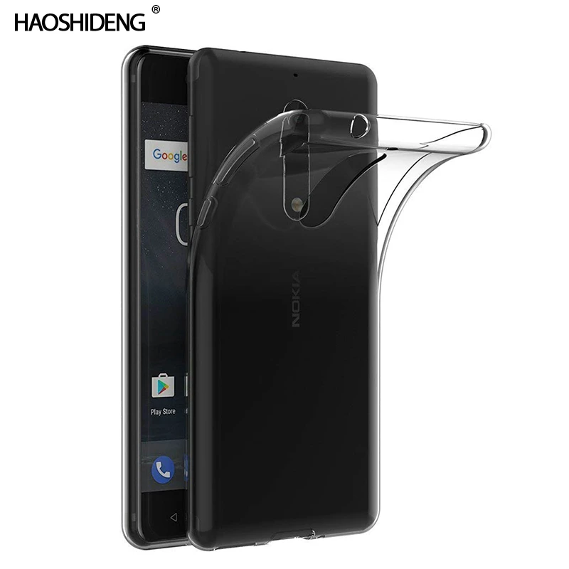 Чехол для Nokia 5 TPU Силиконовый прочный прозрачный мягкий чехол защитный на заднюю