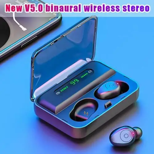 NEW TWS Bluetooth 5.0 Sports Earphone Waterproof In-Ear Wireless Mini True Stereo Headset Earbuds LED Screen Gaming Earphones
NEW TWS Bluetooth 5.0 Sports Earphone Waterproof In-Ear Wireless Mini True Stereo Headset Earbuds LED Screen Gaming Earphones