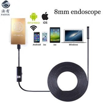Upgrated WIFI 8mm Diameter USB Endoscope Camera Lens Waterproof With 6 LED Bright Lights Suupport Android or IOS Phone PC
Upgrated WIFI 8mm Diameter USB Endoscope Camera Lens Waterproof With 6 LED Bright Lights Suupport Android or IOS Phone PC