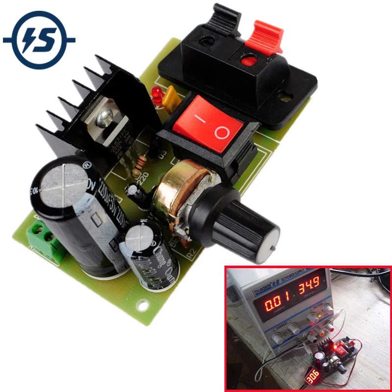 LM317 Step Down Power Supply Module Adjustable Voltage Regulator Switch Resettable Fuse Electrolytic Capacitor Board DIY Kit
LM317 Step Down Power Supply Module Adjustable Voltage Regulator Switch Resettable Fuse Electrolytic Capacitor Board DIY Kit
