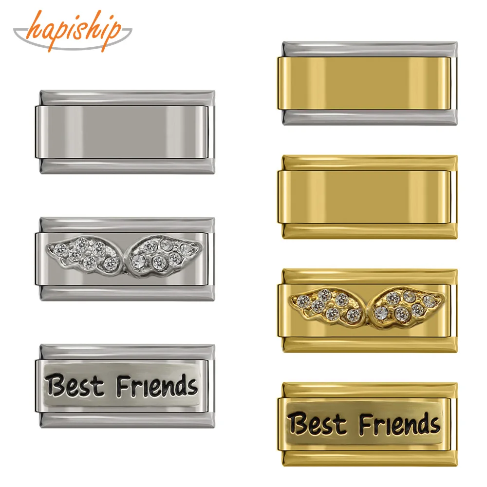 Hapiship Stainless Steel Bracelet 9mm Italian Charm Women Best Friend Angle Wing Mum Daughter Bangles Babgle Accessories DJ096
Hapiship Stainless Steel Bracelet 9mm Italian Charm Women Best Friend Angle Wing Mum Daughter Bangles Babgle Accessories DJ096