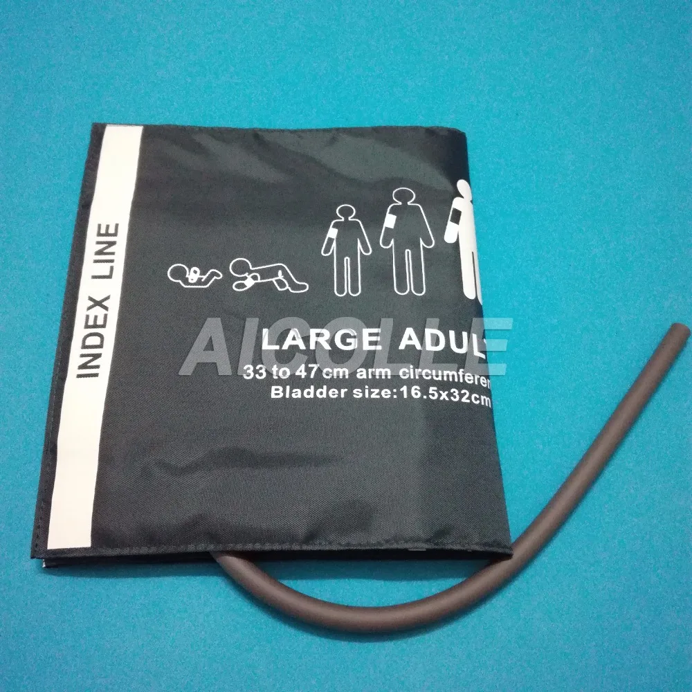 CM1204 reusable nylon oxford coat large adult NIBP cuff single tube cuffs blood pressure cuff for patient monitor
CM1204 reusable nylon oxford coat large adult NIBP cuff single tube cuffs blood pressure cuff for patient monitor