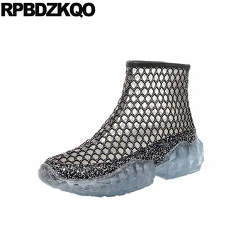 Sequin Casual Ankle Wedge Glitter Cutout Shoes Black Clear Transparent Women Boots Medium Heel Sandals Sneakers Booties Mesh
Sequin Casual Ankle Wedge Glitter Cutout Shoes Black Clear Transparent Women Boots Medium Heel Sandals Sneakers Booties Mesh