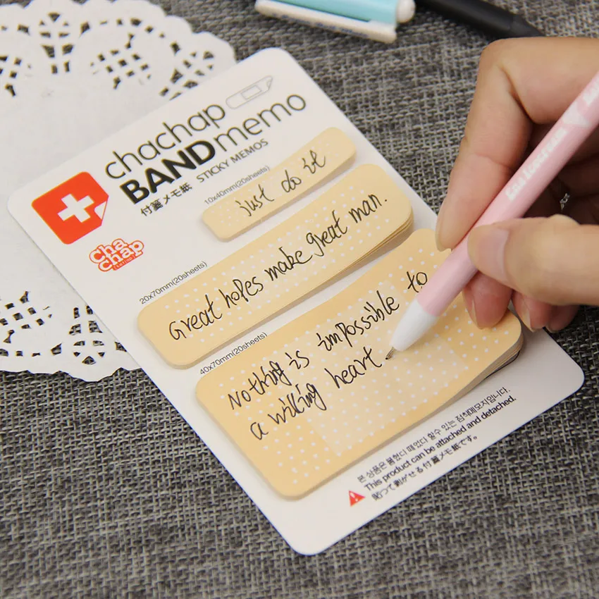 1PC Sticky Note Band Aid Series Memo Pad Stickers Sticky Notes Paper Notepad Kawaii Stationery Office
1PC Sticky Note Band Aid Series Memo Pad Stickers Sticky Notes Paper Notepad Kawaii Stationery Office